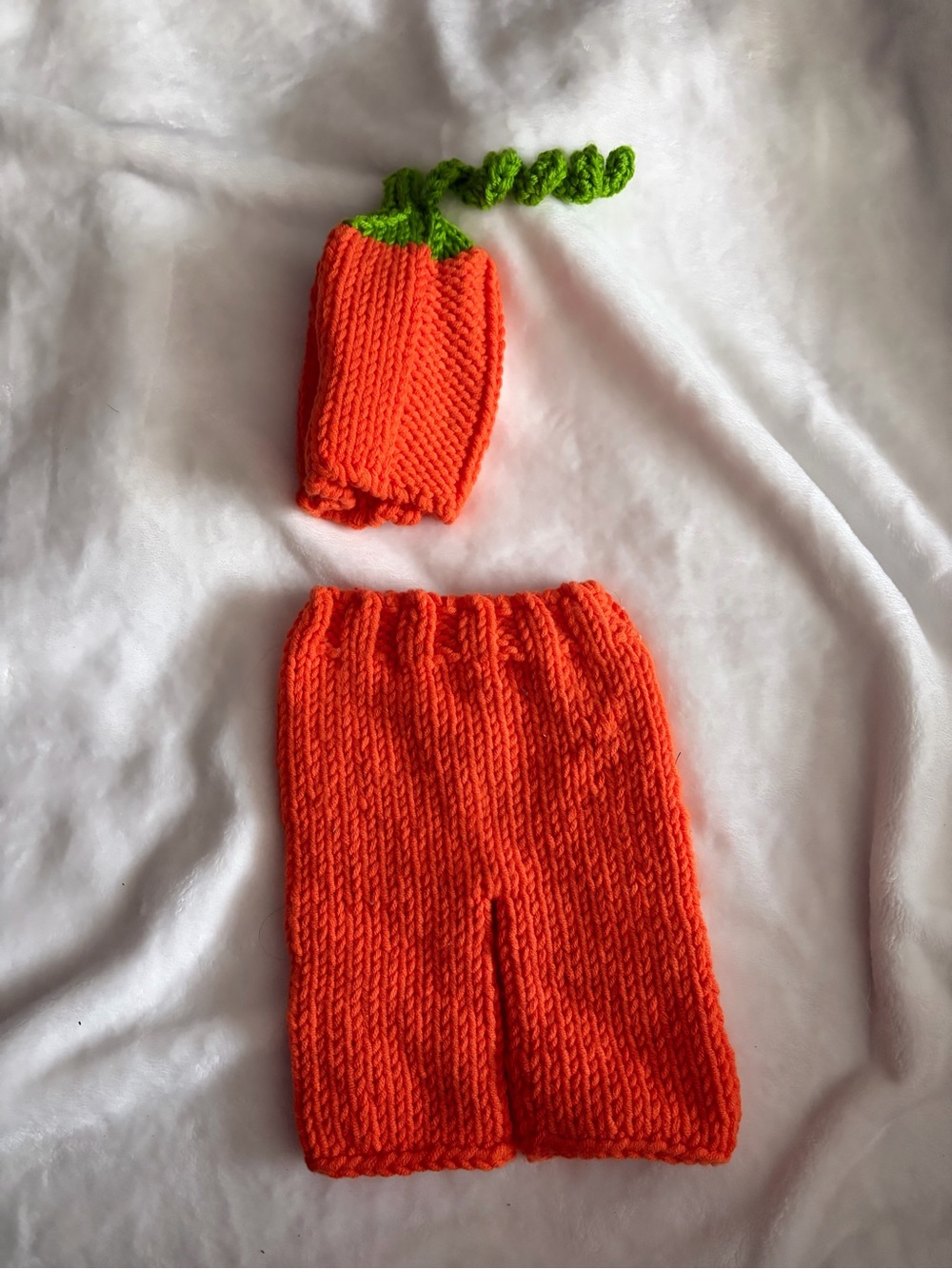 Newborn photography set -pumpkin
